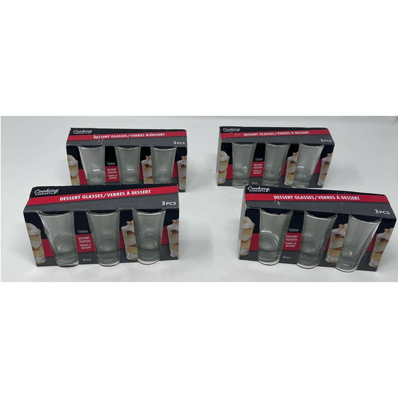 Cooking Concepts Dessert Shot Glasses‎ 4 - 3 Packs 2 3/4" Tall - Picture 1 of 5